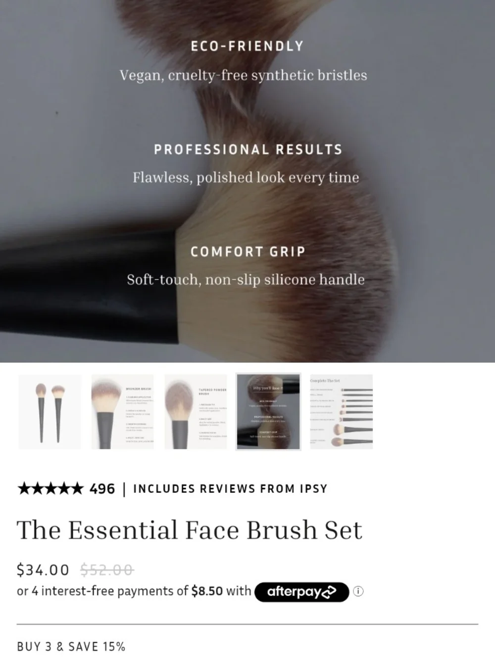 Lithe Beauty Essential Face Brush Set